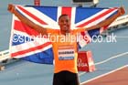 William Sharman after winning the 110 metres hurdles, Glasgow Diamond League. Photo: David T. Hewitson/Sports for All Pics